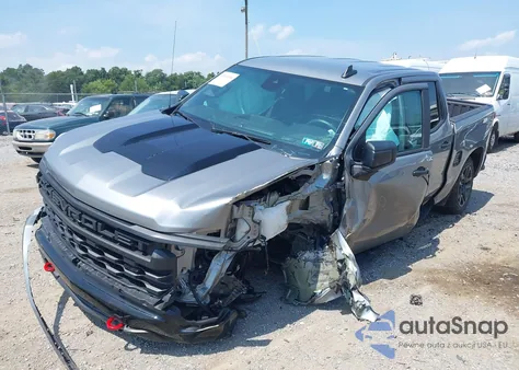 2023 Chevrolet Silverado 1500 4Wd Short Bed Custom Trail Boss z USA, uszkodzony, nr VIN 3GCUDCED2PG356524